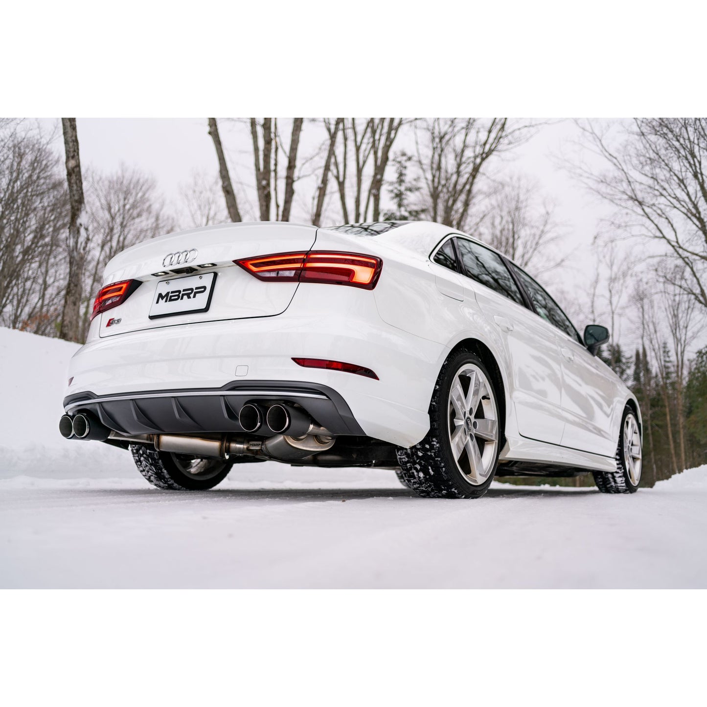 MBRP Exhaust 3" Cat Back Quad Split Rear T304 S4601304