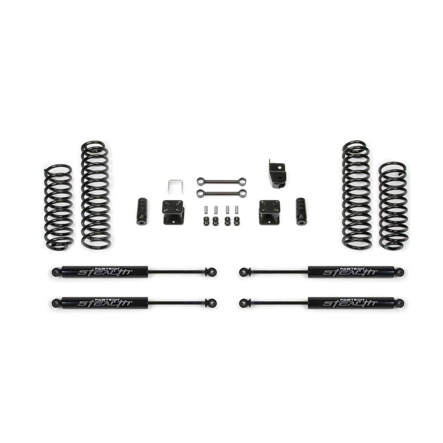 Fabtech 3" SPORT SYSTEM W/ STEALTH 2007-18 JEEP JK 2-DOOR K4047M