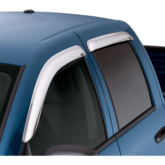 Auto Ventshade 684806 Chrome Ventvisor Side Window Deflector 4-Piece Set For 2019-2022 Ram 1500 Crew Cab