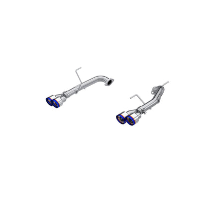 MBRP Exhaust 2.5in. Axle-Back; Dual Split Rear; T304; Quad BE Tip S48103BE