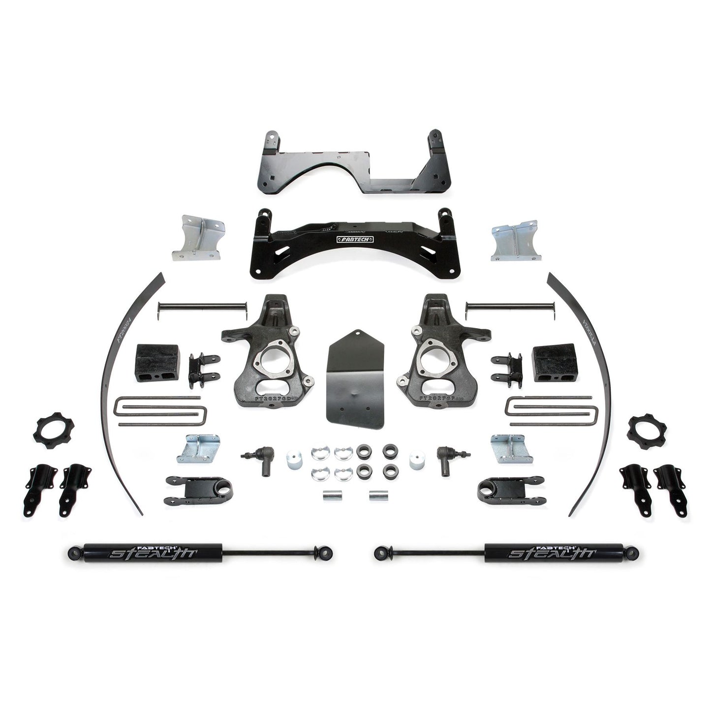 Fabtech 6" BASIC SYS W/ STEALTH 14-18 GM C/K1500 P/U W/ OE FORG STL UCA K1067M