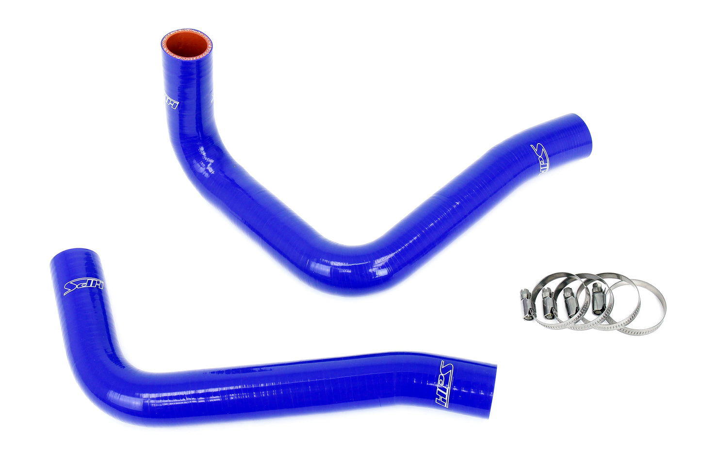 HPS Performance High Temp 3-ply Reinforced Silicone Replaces OEM Rubber Radiator Coolant Hoses 57-2094-BLUE