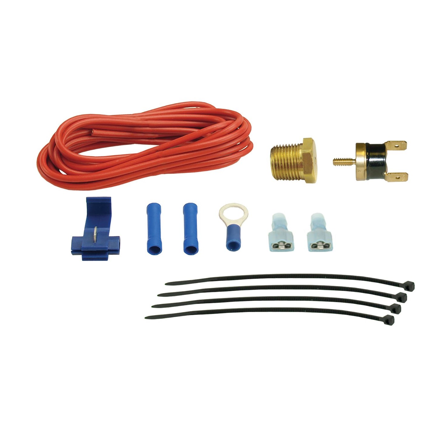 Derale Standard Single Stage 180 DegreeF Fan Controller with Push In Probe, 15 Amp 18739