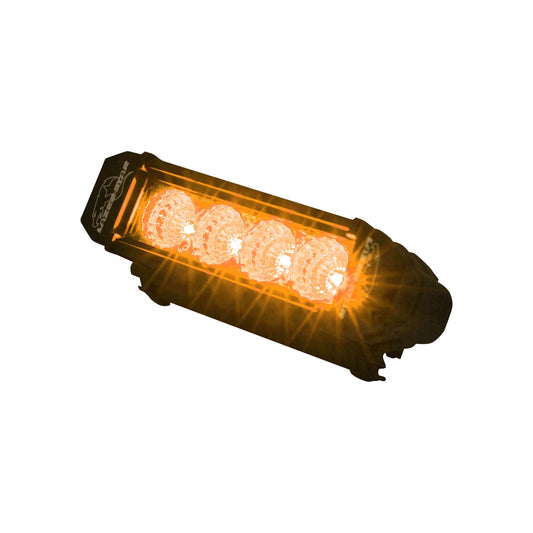 Lazer Star Lights 6" - 3 WATT / 4 LED / SINGLE ROW AMBER/ SPOT 13040104