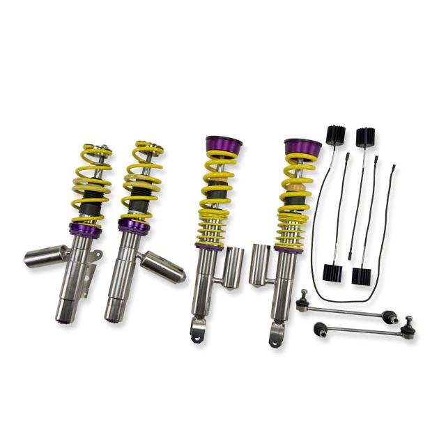KW Suspensions 35271034 KW V3 Coilover Kit Bundle - Porsche 911 (997) Turbo Coupe with PASM