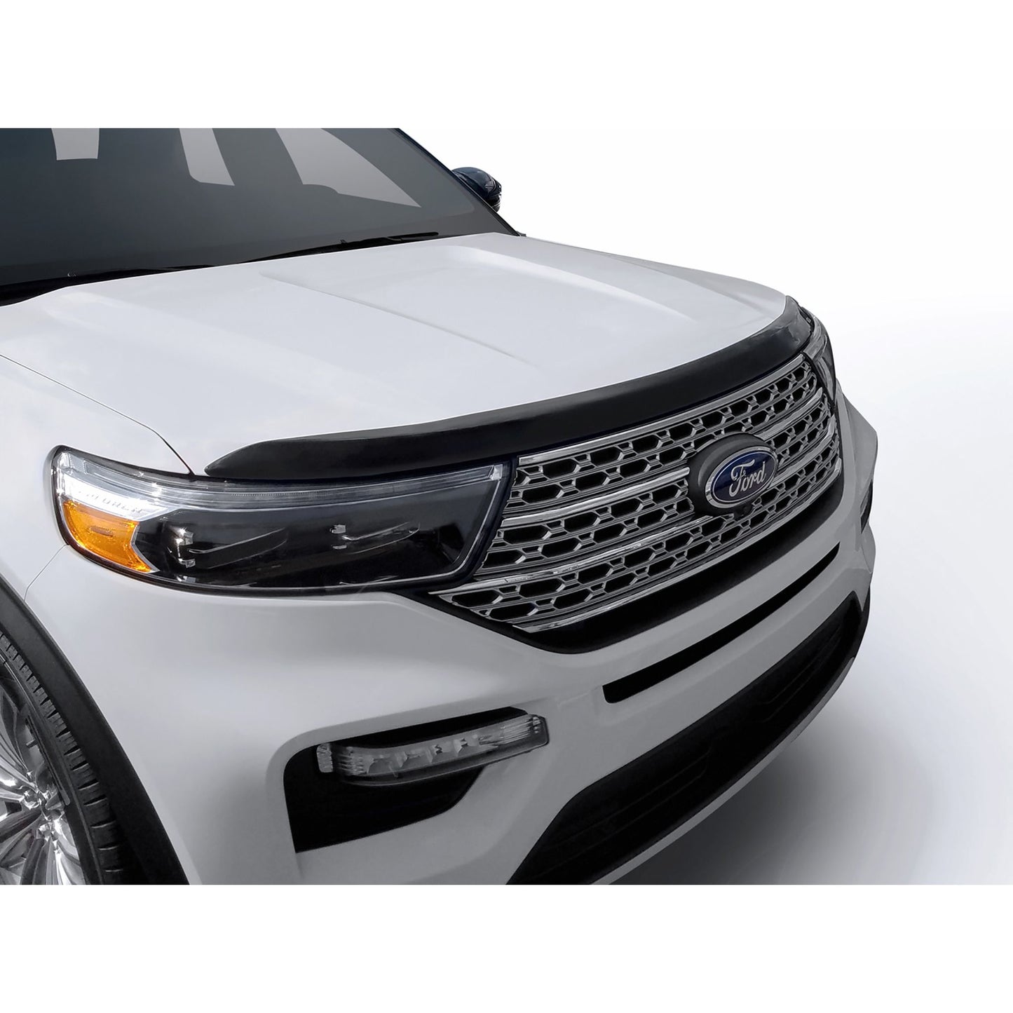 Auto Ventshade 322174 Aeroskin Smoke Flush Mount Hood Protector For 2020-2022 Ford Explorer