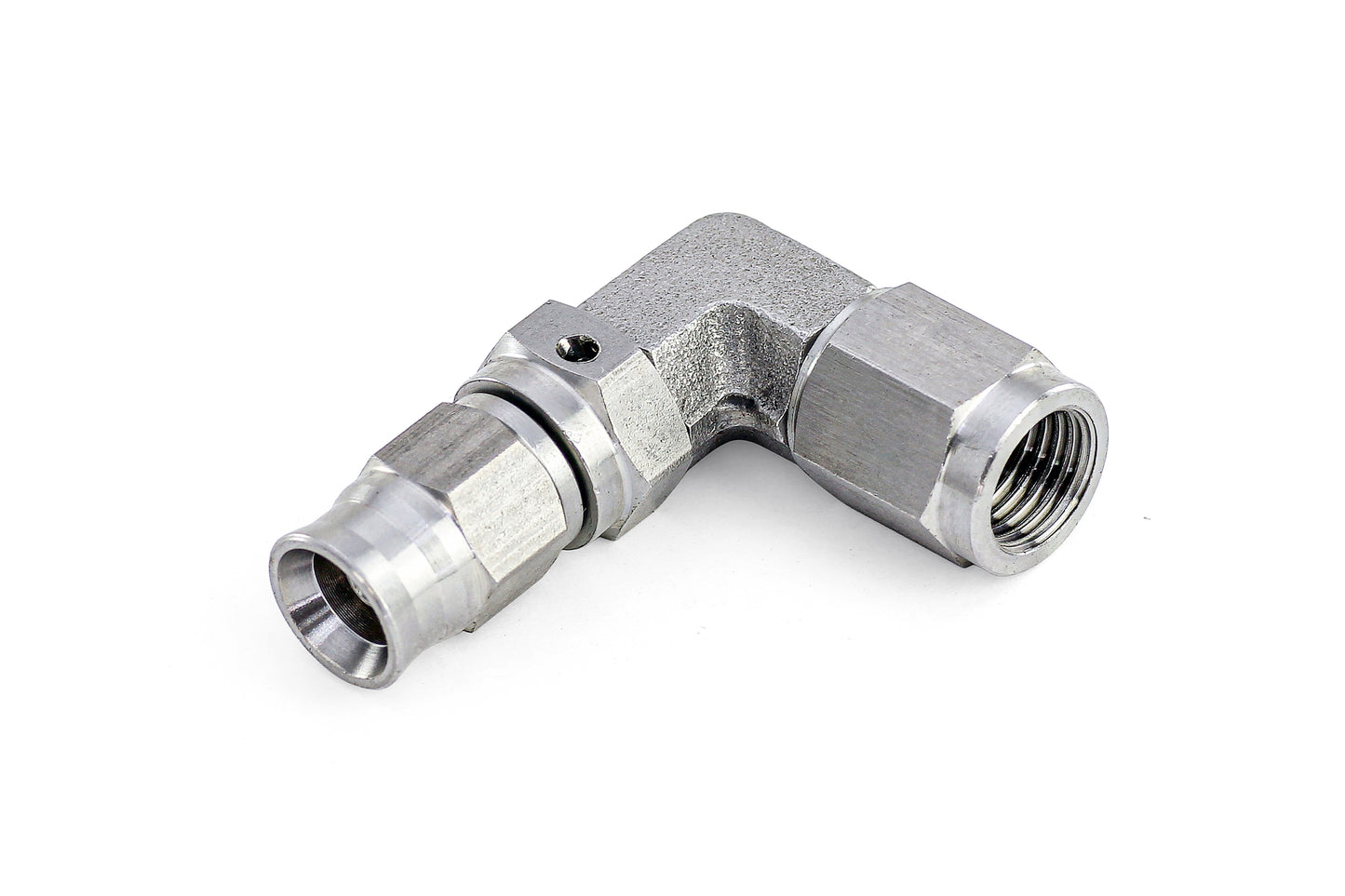 HPS Performance Reusable Hose End Fitting For Reinforced PTFE Hose Double Swivel. 350-9003SS