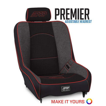 PRP-A100115-Premier Low Back Suspension Seat with Adjustable Headrest