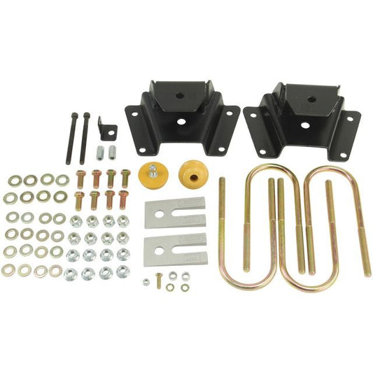 BELLTECH 6418 HANGER KIT 2 in. Drop Leaf Spring Hanger Kit (Front Hanger) 1997-2003 Ford F150 Short Bed only (used in kit #6419) 2 in. Rear Drop