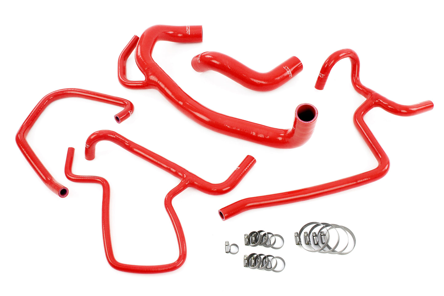 HPS Performance 3-ply Reinforced Silicone Replaces Rubber Radiator And Heater Coolant Hoses 57-1616-RED