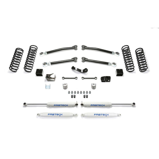 Fabtech 3" TRAIL W/ PERF SHOCKS 2007-18 JEEP JK 4-DOOR K4090