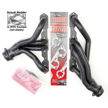 Hedman Hedders HTC COATED HEADERS; 1-5/8 IN. TUBE DIA.; 3 IN. COLL.; MID-LENGTH DESIGN (FOR CLOSE RATIO STEERING BOXES) 68656