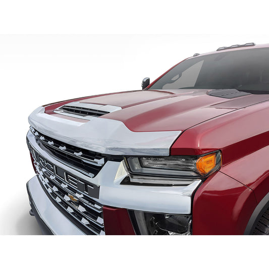 Auto Ventshade 622187 Aeroskin Flush Mount Chrome Hood Protector For 2020-2022 Chevrolet Silverado 2500/3500