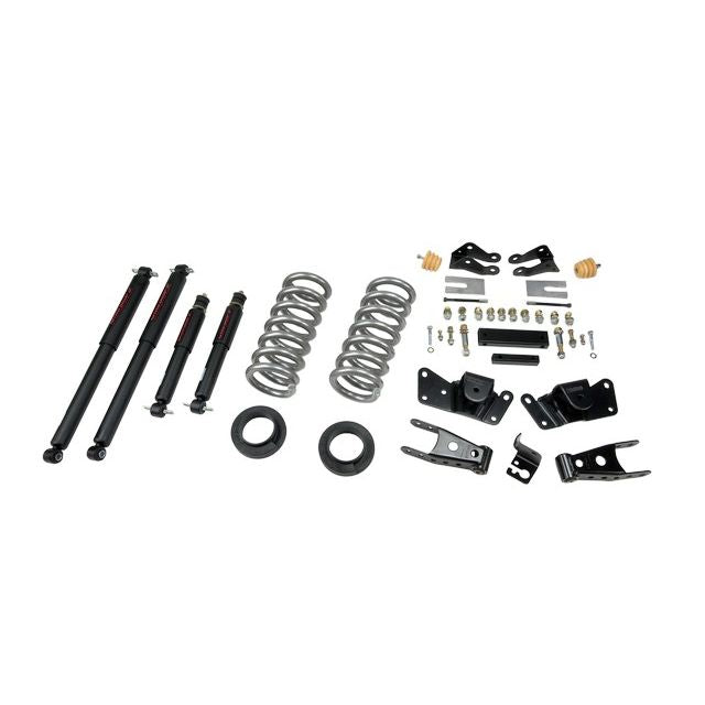 BELLTECH 715ND LOWERING KITS Front And Rear Complete Kit W/ Nitro Drop 2 Shocks 1997-2000 Chevrolet Silverado/Sierra 3/4 Ton & 1 Ton (Crew Cab/Dually) 1 in. or 2 in. F/4 in. R drop W/ Nitro Drop II Shocks