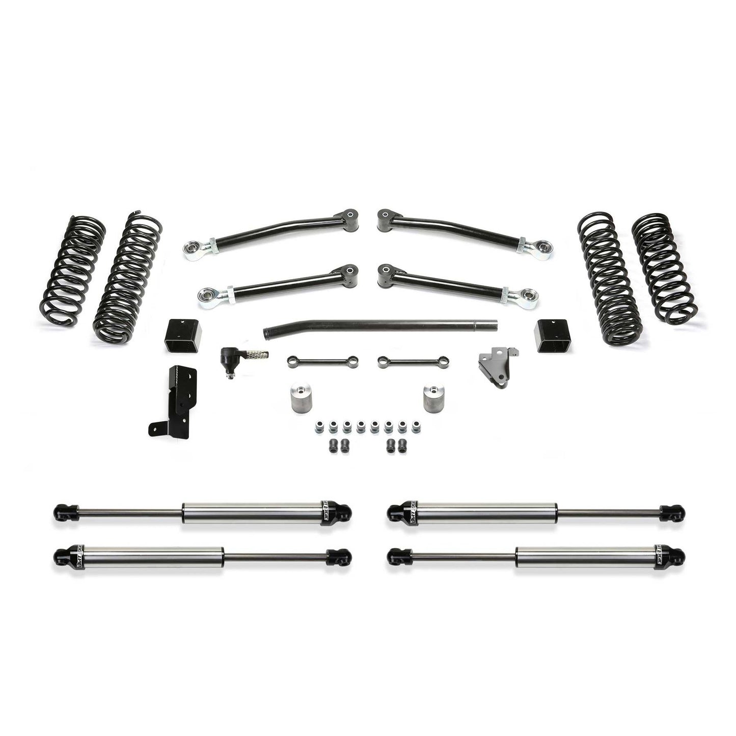 Fabtech 3" TRAIL W/ DLSS SHKS 2018-22 JEEP JL 4WD 4-DOOR K4117DL