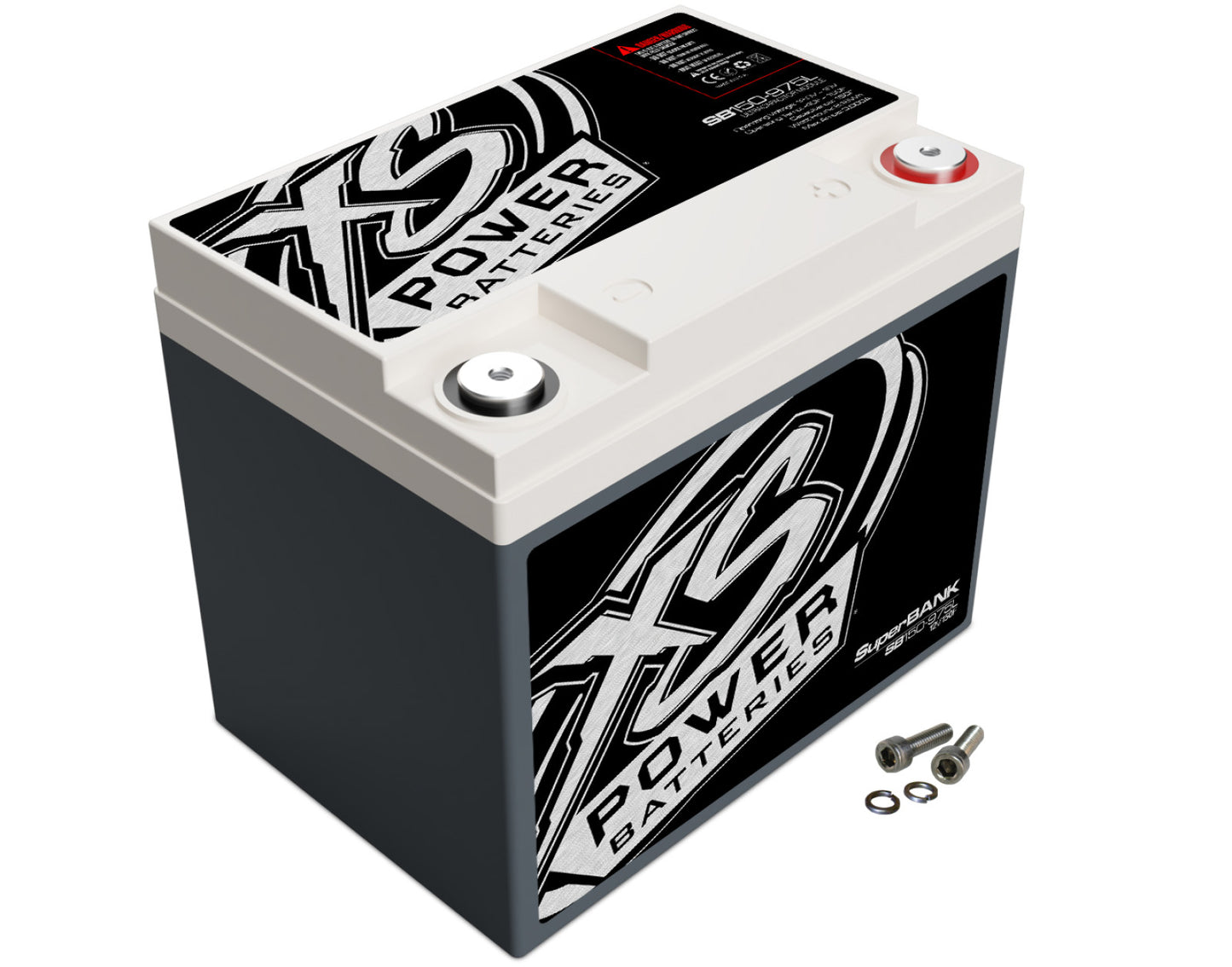 XS Power Batteries 12V Powersports Super Bank Capacitor Modules - M6 Terminal Bolts Included 3000 Max Amps SB150-975L