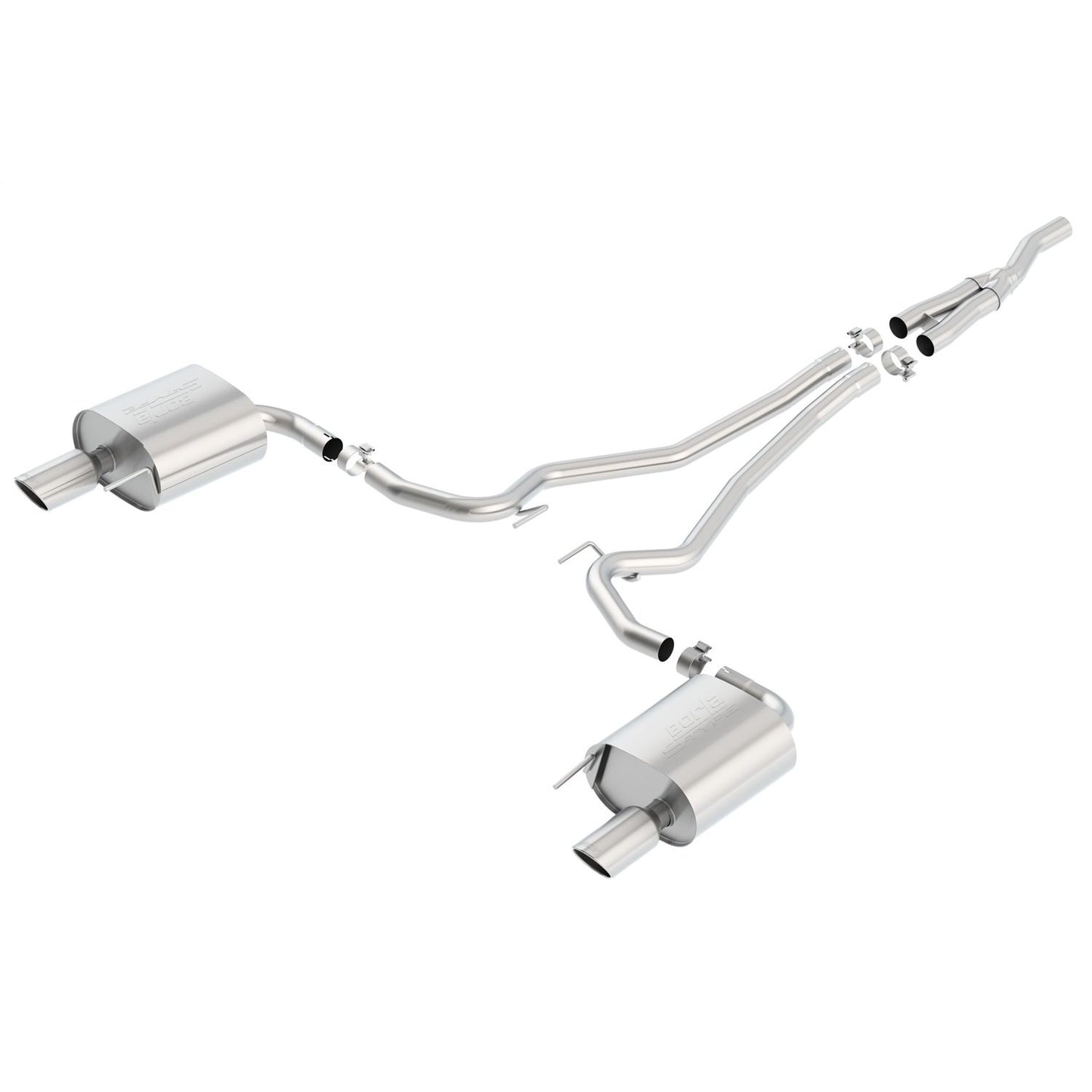 Borla 2015-2021 Ford Mustang 2.3L EcoBoost/ 3.7L V6 Cat-Back Exhaust System Touring 140584