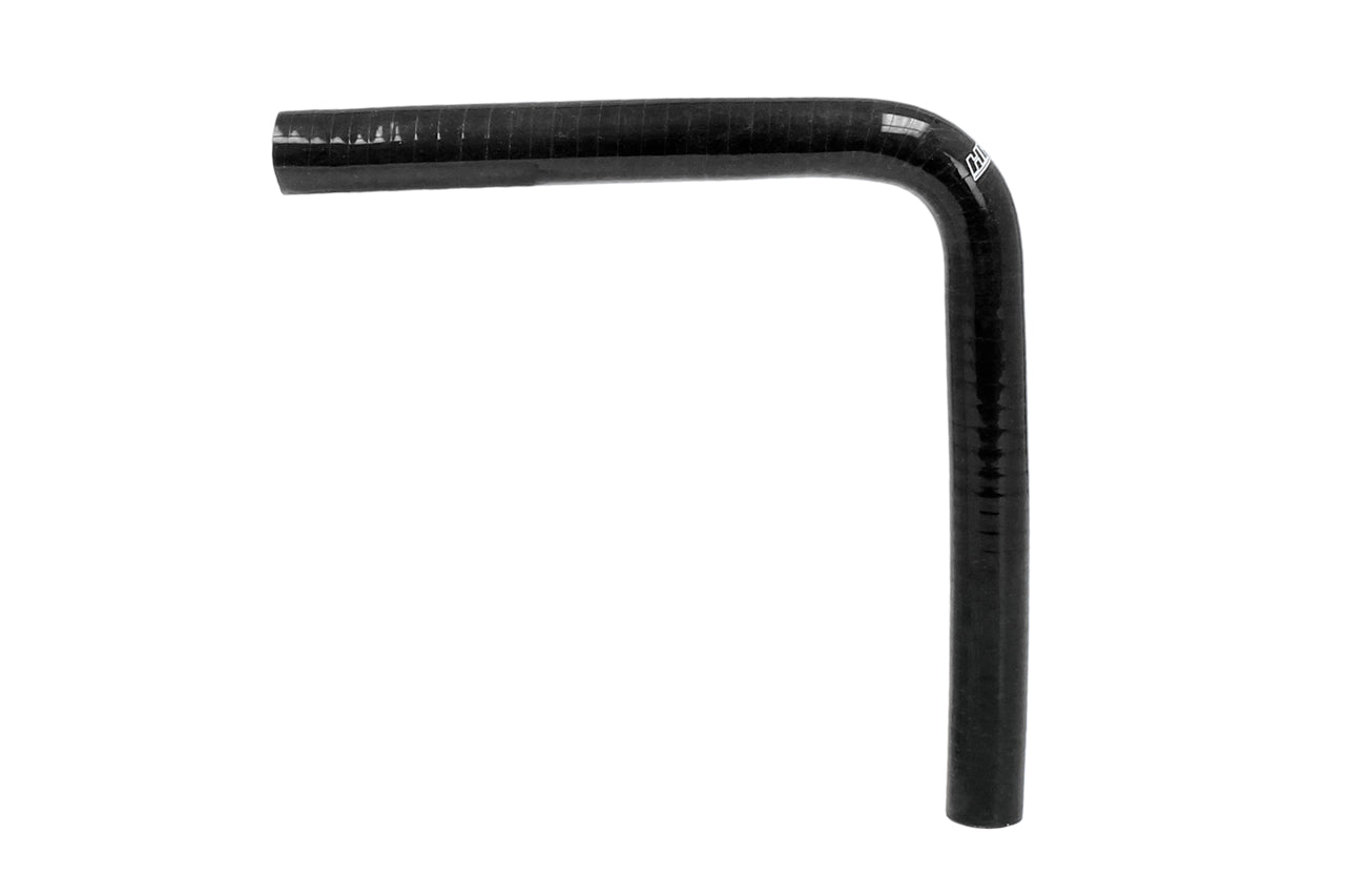 HPS Performance Silicone 90 Degree Elbow Coupler HoseHigh Temp 4-ply Reinforced1-5/8" IDBlack HTSEC90-162-BLK