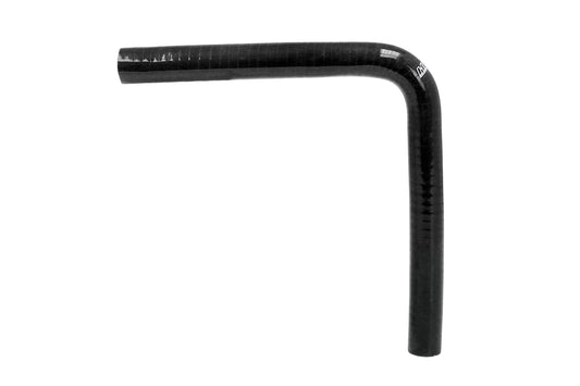 HPS Performance Silicone 90 Degree Elbow Coupler HoseHigh Temp 4-ply Reinforced1/4" IDBlack HTSEC90-025-BLK