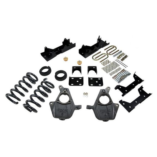 BELLTECH 675 LOWERING KITS Front And Rear Complete Kit W/O Shocks 2004-2006 Chevrolet Silverado/Sierra (Crew Cab 4DR) 4 in. or 5 in. F/6 in. R drop W/O Shocks