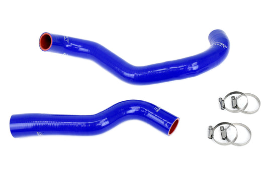 HPS Performance High Temp 3-ply Reinforced Silicone Replaces OEM Rubber Radiator Coolant Hoses 57-2043-BLUE