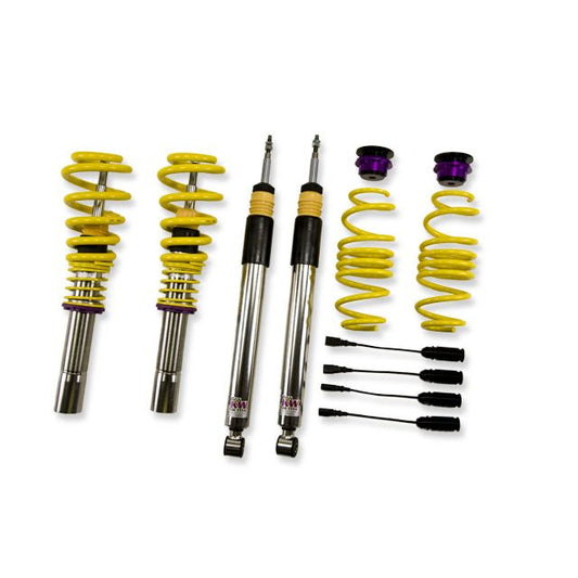 KW Suspensions 35210099 KW V3 Coilover Kit Bundle - Audi A4 S4 (8K/B8) with electronic damping control