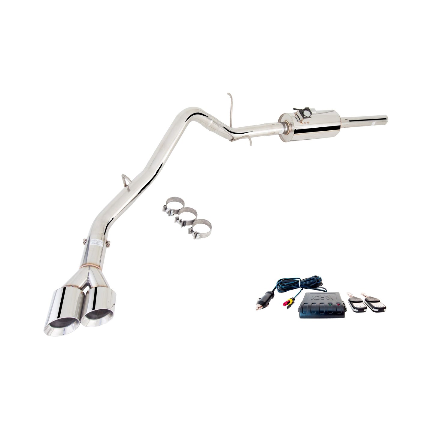 XFORCE GMC Sierra 2011-2019 V8 3" Stainless Steel Cat-Back System With Varex; Exhaust System Kit ES-GM2007-VMK-CBS