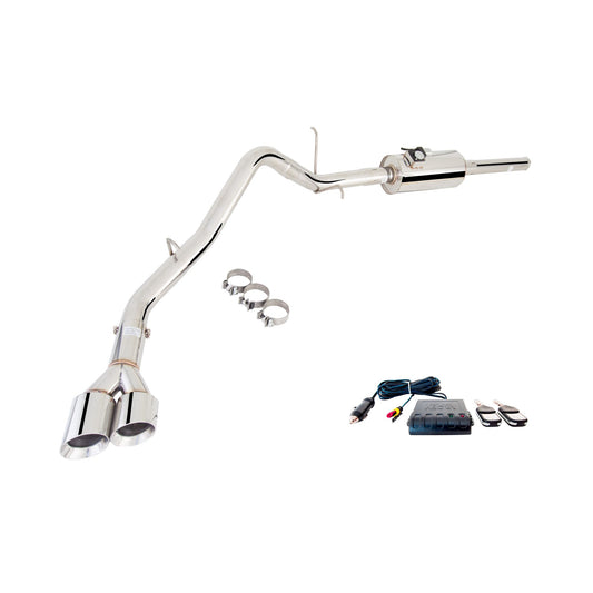 XFORCE GMC Sierra 2011-2019 V8 3" Stainless Steel Cat-Back System With Varex; Exhaust System Kit ES-GM2007-VMK-CBS