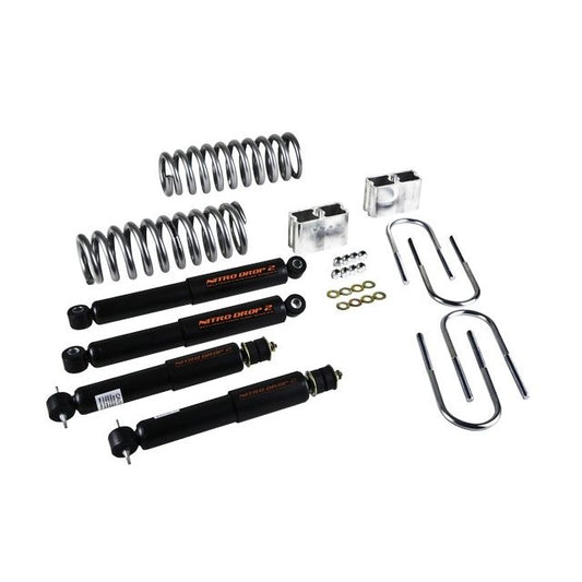 BELLTECH 443ND LOWERING KITS Front And Rear Complete Kit W/ Nitro Drop 2 Shocks 1996-2004 Toyota Tacoma 6 cyl. (All Cabs) 2 in. F/3 in. R drop W/ Nitro Drop II Shocks