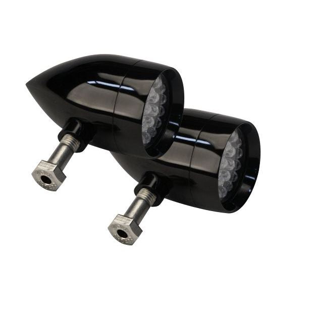 Lazer Star Lights AMBER LED MICRO B POINT BLACK RIGID MOUNT LSK73201A-R