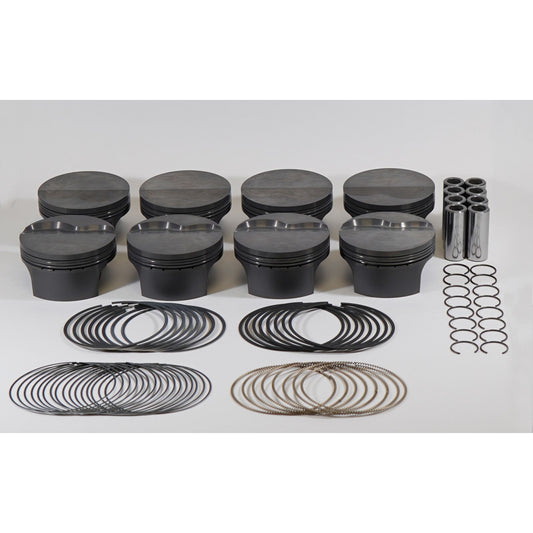 Mahle Motorsport LSX COMBO FLAT TOP - valve pockets fit LS1/2/6 LS7 and LS3 / L92 style heads 379cid 4.080 x 1.330CH 3.622stroke6.098rod0.945pin-5.8cc473g10.2CR 2618 930227080T