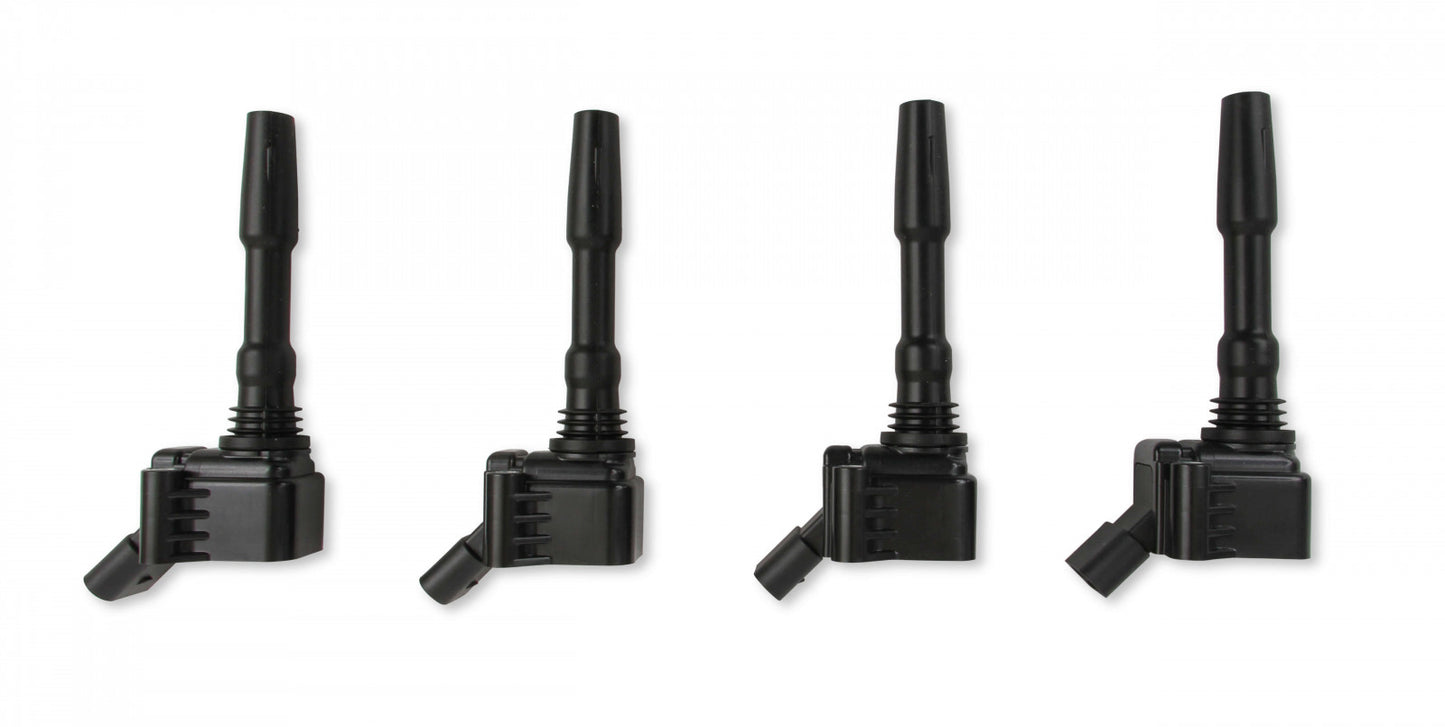ACCEL Ignition Coils - 2014-2019 VW/Audi 1.8/2.0L Engines, 4-Pack, Black 140088K-4