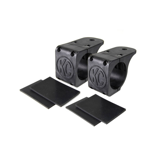 KC HiLiTES Bracket Set - Tube Clamp Light Mount - Rubber Adjustment Shims - 2.25 in - 2.5 in 73081