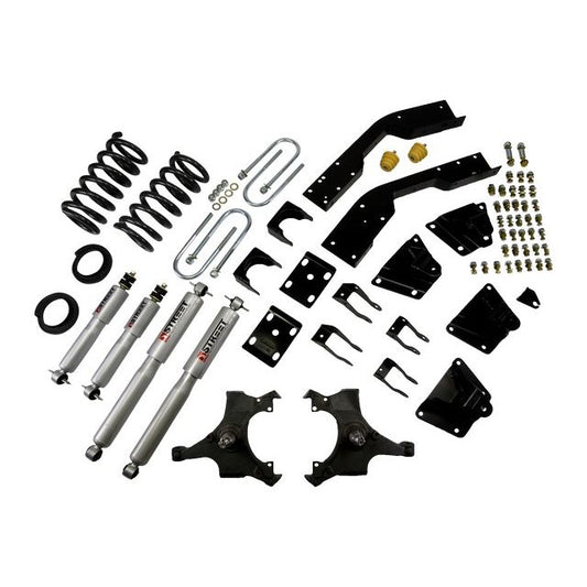 BELLTECH 968SP LOWERING KITS Front And Rear Complete Kit W/ Street Performance Shocks 1995-1999 Chevrolet Suburban C2500 (6 Lug) 2 in. to 5 in. F/ 7 in. R drop W/ Street Performance Shocks