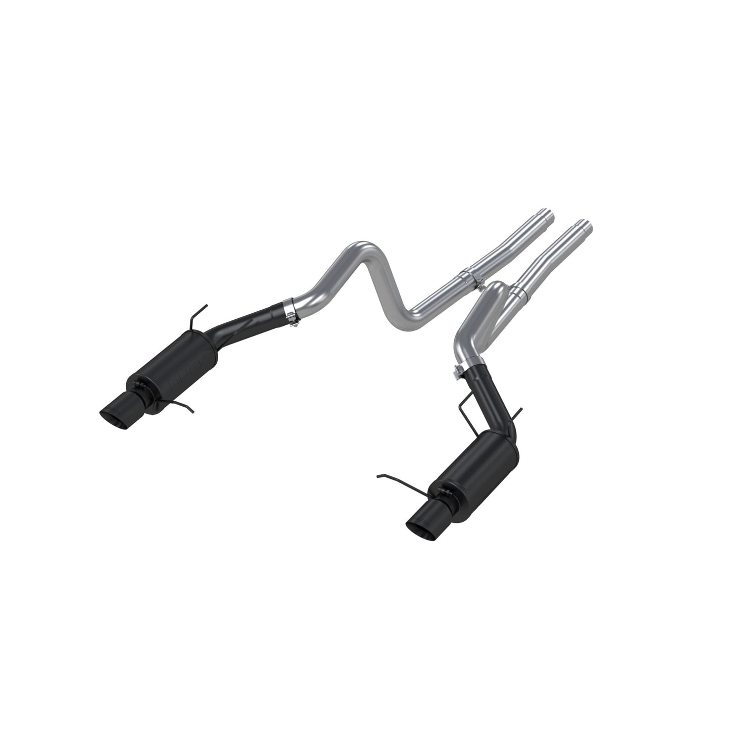 MBRP Exhaust 3in. Cat Back; Dual Split Rear; Street Version; 4in. tips; Black S7258BLK