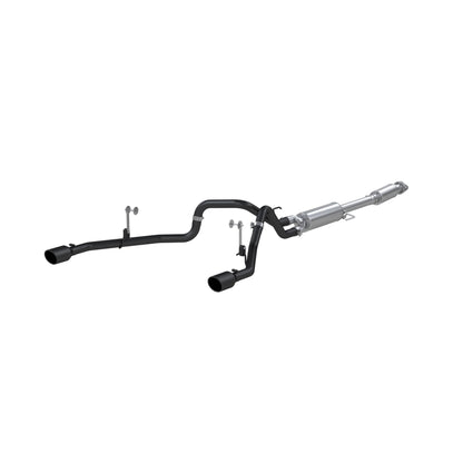 MBRP Exhaust 3in. Cat Back; 2.5in. Dual Side Exit; BLK S5215BLK