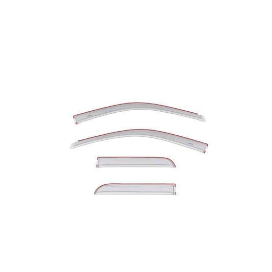 Auto Ventshade 994003-PS2 Color Match Low Profile Ventvisor Side Window Deflector 4-Piece Set For 2016-2018 Ram 1500; 21-23 Ram 1500 Classic Fits Quad Cab In Bright Silver Metallic