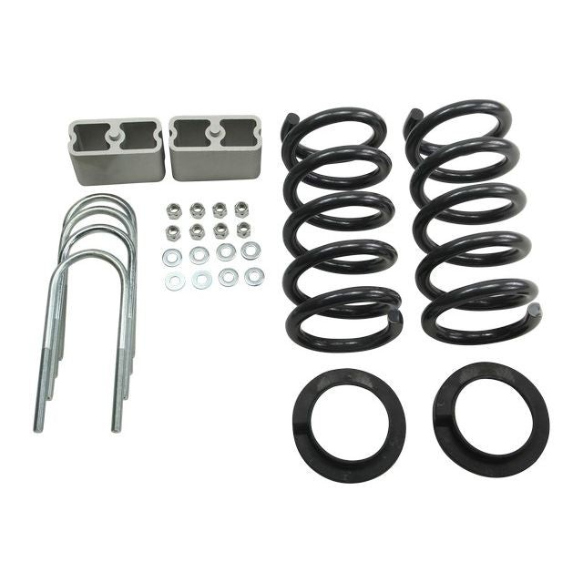 BELLTECH 621 LOWERING KITS Front And Rear Complete Kit W/O Shocks 1994-2004 Chevrolet S10/S15 Pickup 6 cyl. (Ext Cab) 2 in. or 3 in. F/3 in. R drop W/O Shocks