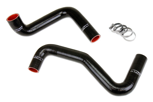 HPS Performance High Temp 3-ply Reinforced Silicone Replaces OEM Rubber Radiator Coolant Hoses 57-1956-BLK