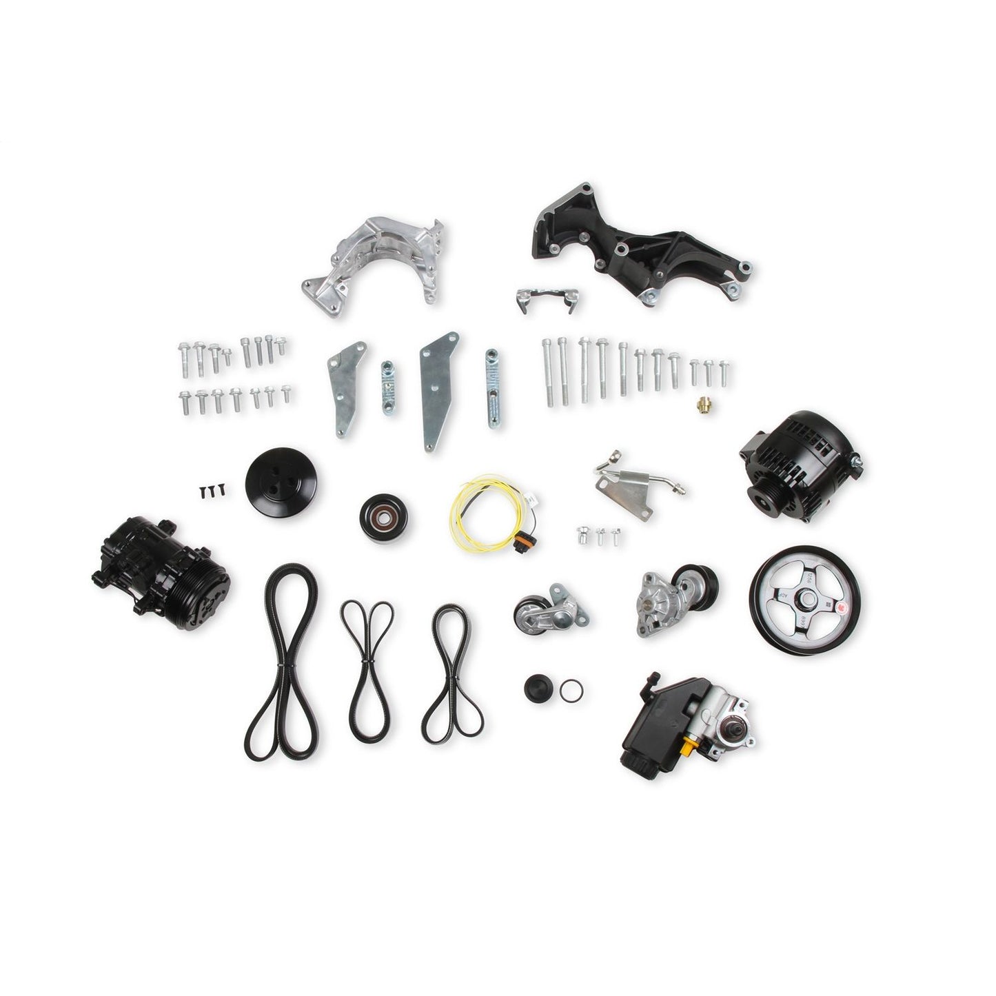 Holley Low LS Accessory Drive System Kit 20-162BK