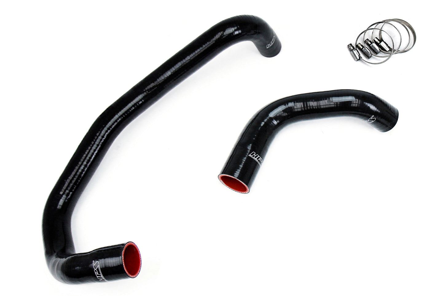 HPS Performance High Temp 3-ply Reinforced Silicone Replaces OEM Rubber Radiator Coolant Hoses 57-1326R-BLK