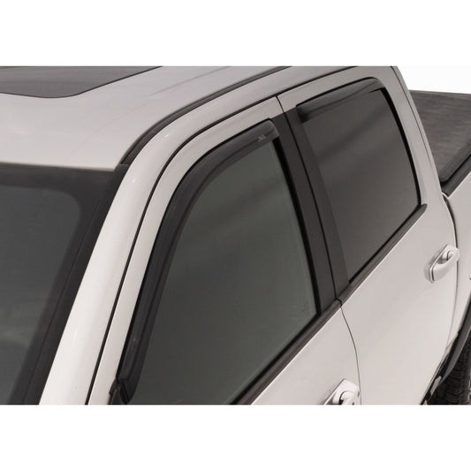 Auto Ventshade 194623 In-Channel Ventvisor Side Window Deflector 4-Piece Set For 2002-2008 Dodge Ram 1500 2003-2009 Ram 2500/3500 With Quad Cab