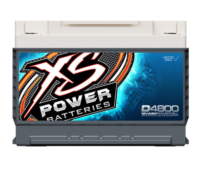 XS Power Batteries 12V AGM D Series Batteries - M6 Terminal Bolts Included 3000 Max Amps D4800