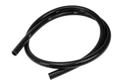 HPS Performance Silicone FKM Lined Oil Resistant Hose High Temp 1-ply Reinforced 3/8" ID Black FKM-038-BLK