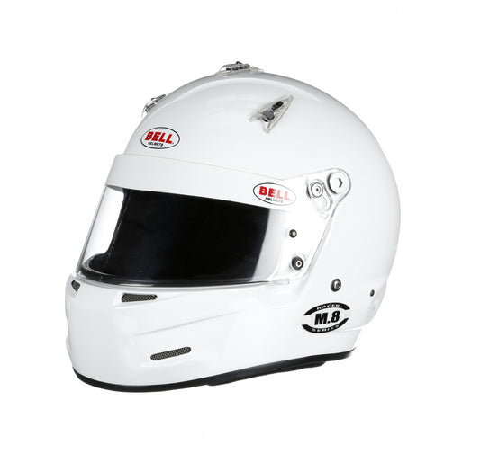 Bell M8 Racing Helmet-White Size Medium 1419A04