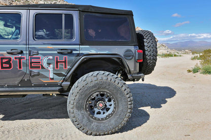 Fabtech JEEP JL TUBE FENDERS RR STL PWDRCOAT BLK TEXTURE FTS24213