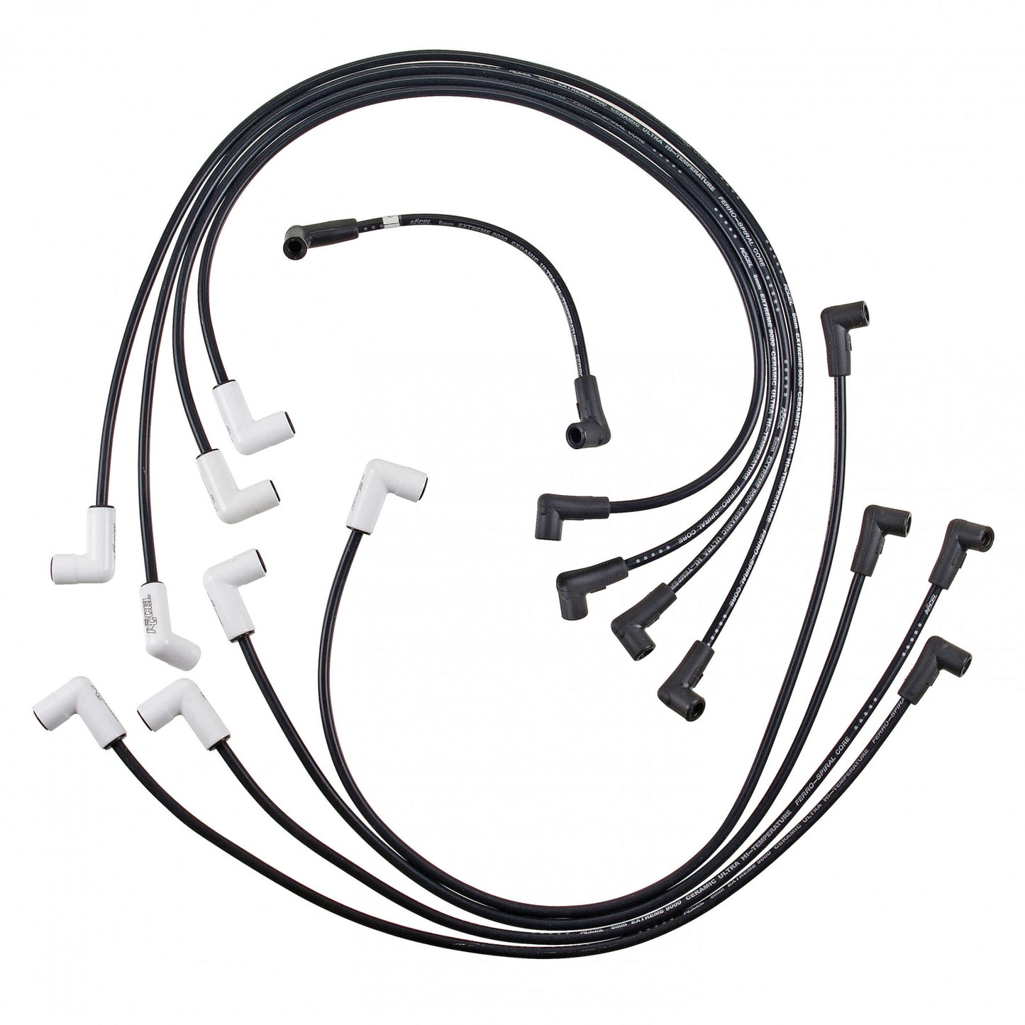 ACCEL Spark Plug Wire Set - Extreme 9000 Ceramic Boot - Chevy/GMC 85-97 5.0/5.7L TBI 9020C