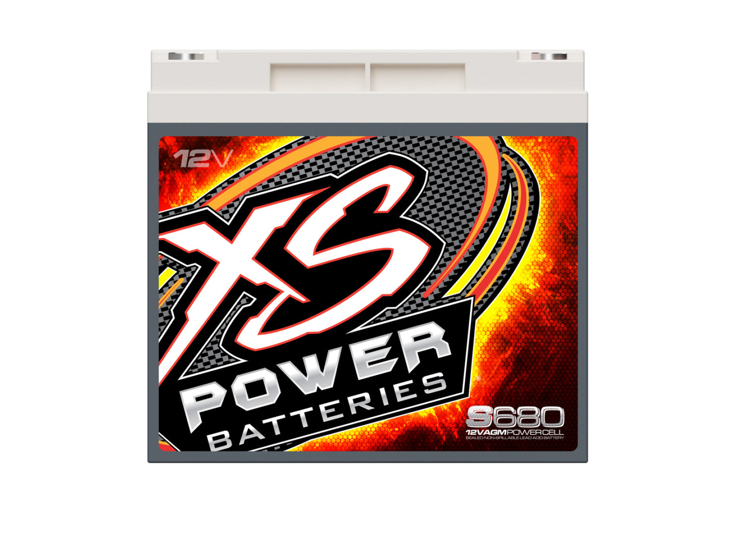 XS Power Batteries 12V AGM S Series Batteries - Automotive Terminals Included 1000 Max Amps S680