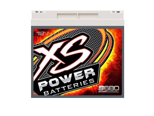 XS Power Batteries 12V AGM S Series Batteries - Automotive Terminals Included 1000 Max Amps S680