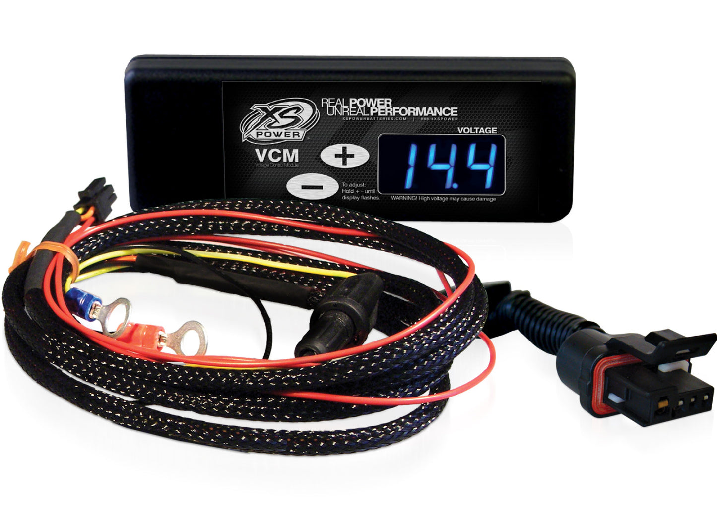 XS Power Batteries Controller and Harness for GM "CS" Series Alternators (1986 to 1997), Blue Display XSP320-312